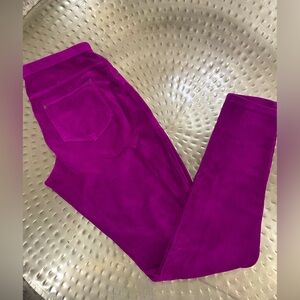 HUE Pink Corduroy Leggings